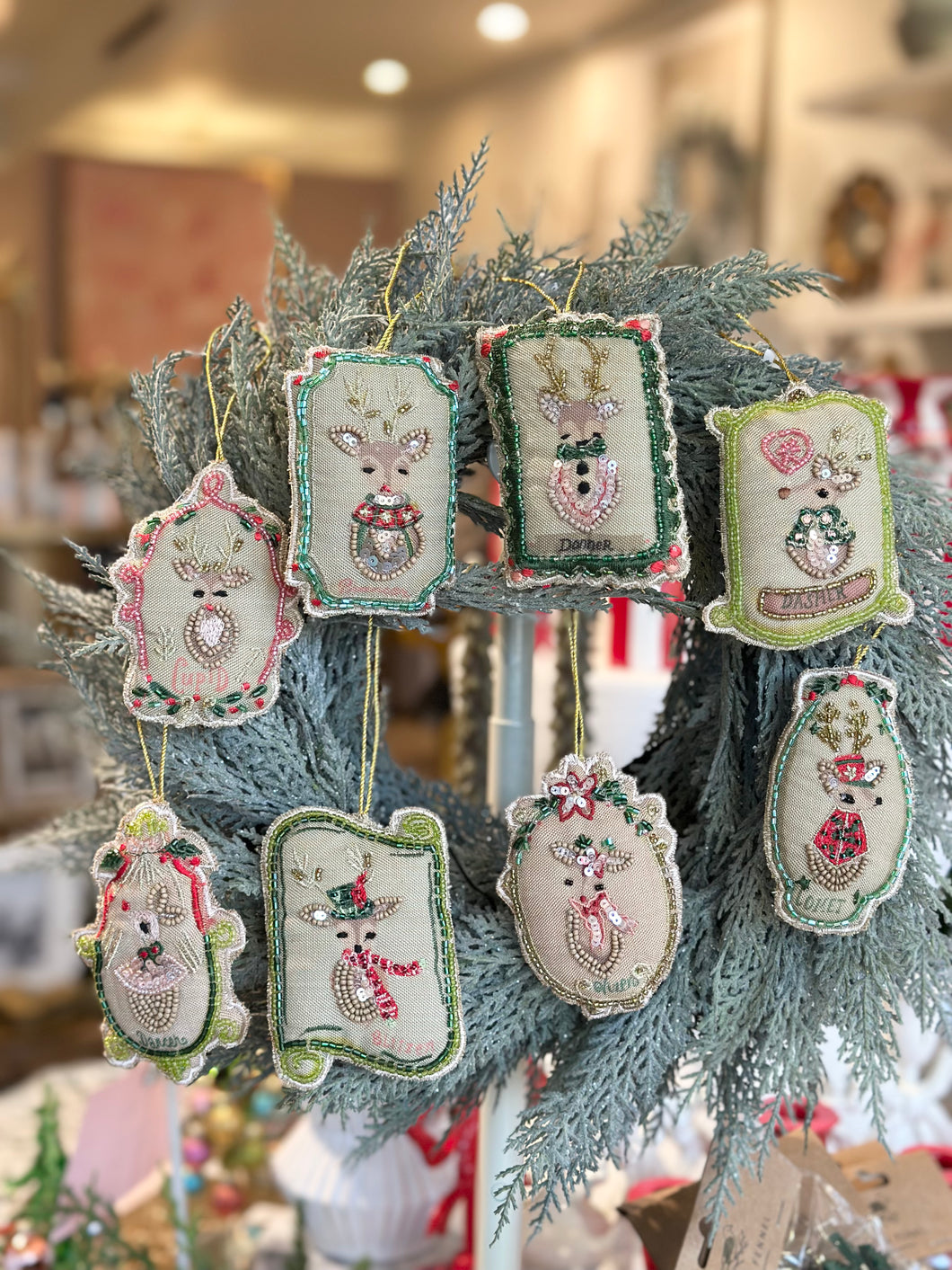 Santa's Reindeer Ornaments