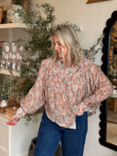 Load image into Gallery viewer, Rosewood Paisley Blouse
