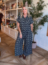 Load image into Gallery viewer, Black Polka Dot Pant Set
