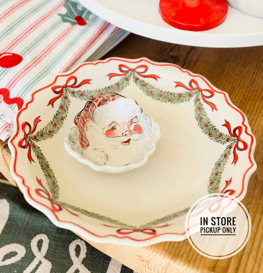 2 pc. Set Santa Chip & Dip Bowl