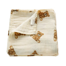 Load image into Gallery viewer, Teddy Bear Bamboo Swaddle
