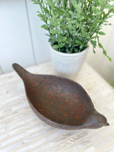 Load image into Gallery viewer, Brown Stoneware Bird Bowl
