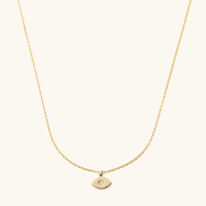 Golden Evil Eye Necklace