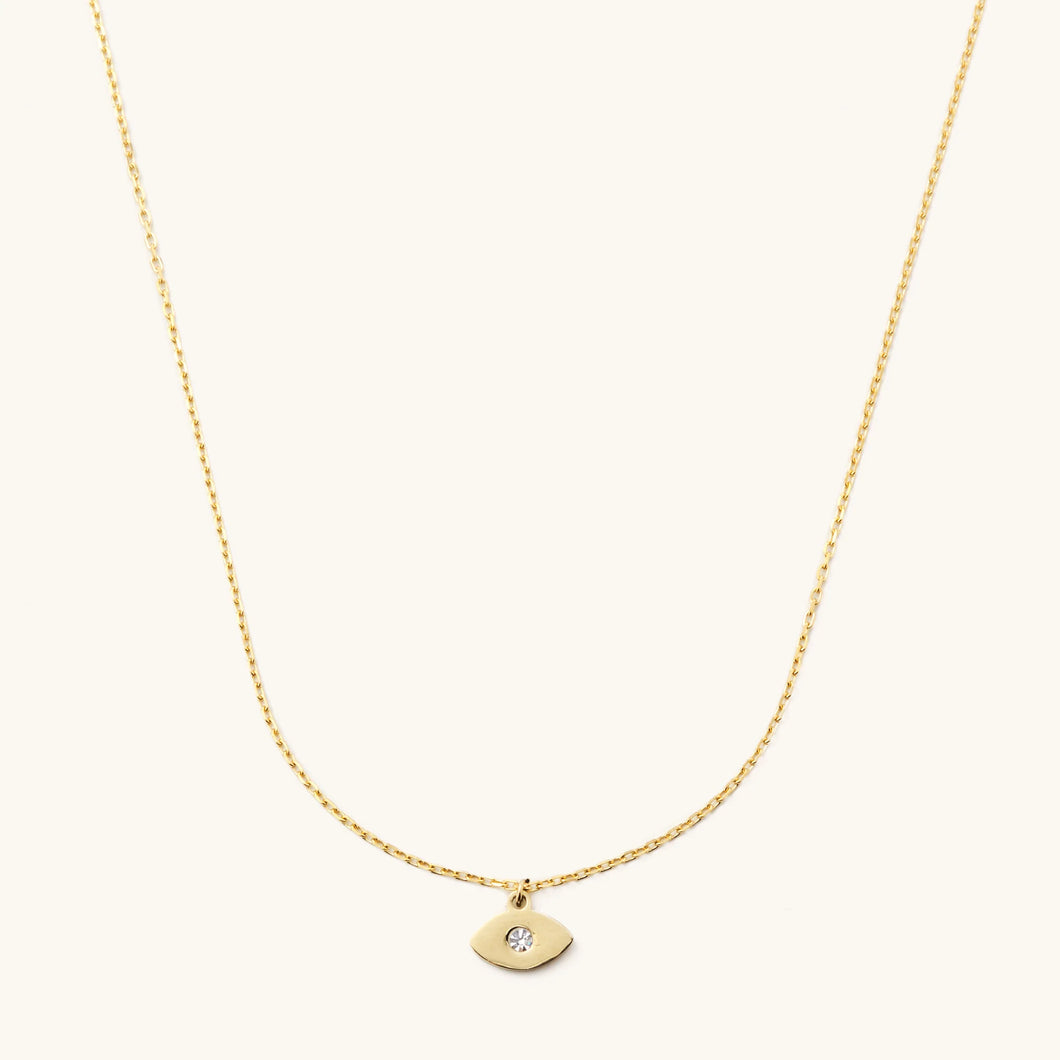 Golden Evil Eye Necklace