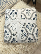 Load image into Gallery viewer, Charlotte White &amp; Navy Quilt Bedding

