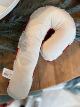 Load image into Gallery viewer, Shaped Candy Cane Hook Pillow
