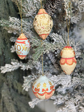 Load image into Gallery viewer, Hand Painted Paper Mache Ornaments
