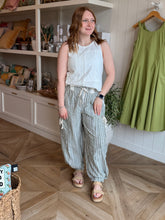 Load image into Gallery viewer, Dry Herb Stripe Jogger Pant
