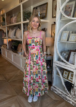 Load image into Gallery viewer, Pink Multi Print Sun Dress

