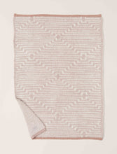 Load image into Gallery viewer, Antique Rose CozyChic Geo Stripe Stroller Blanket
