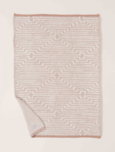 Antique Rose CozyChic Geo Stripe Stroller Blanket