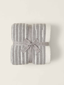 Cream & Pewter CozyChic Stripe Throw
