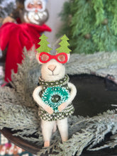 Load image into Gallery viewer, Holiday Wreath Mice Ornaments

