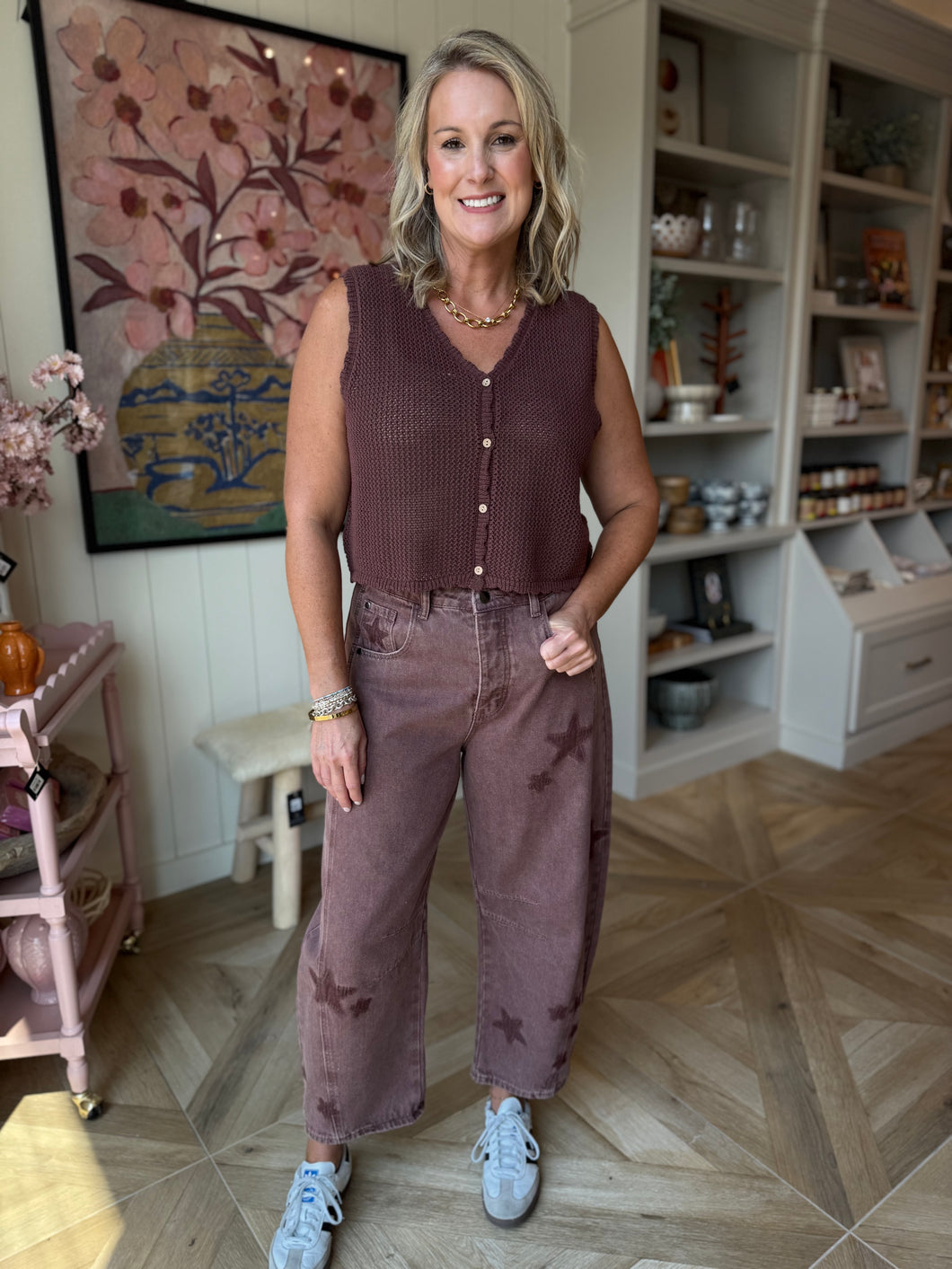 Wine Vintage Star Denim