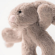Load image into Gallery viewer, Bashful Beige Bunny Ring Rattle

