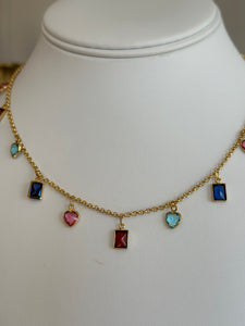 18K Karli Gemstone Necklace