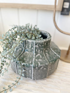 Green Terracotta Footed Planter