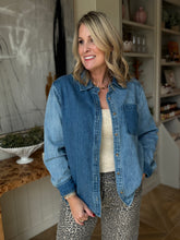 Load image into Gallery viewer, Dark Denim Mix Shirt
