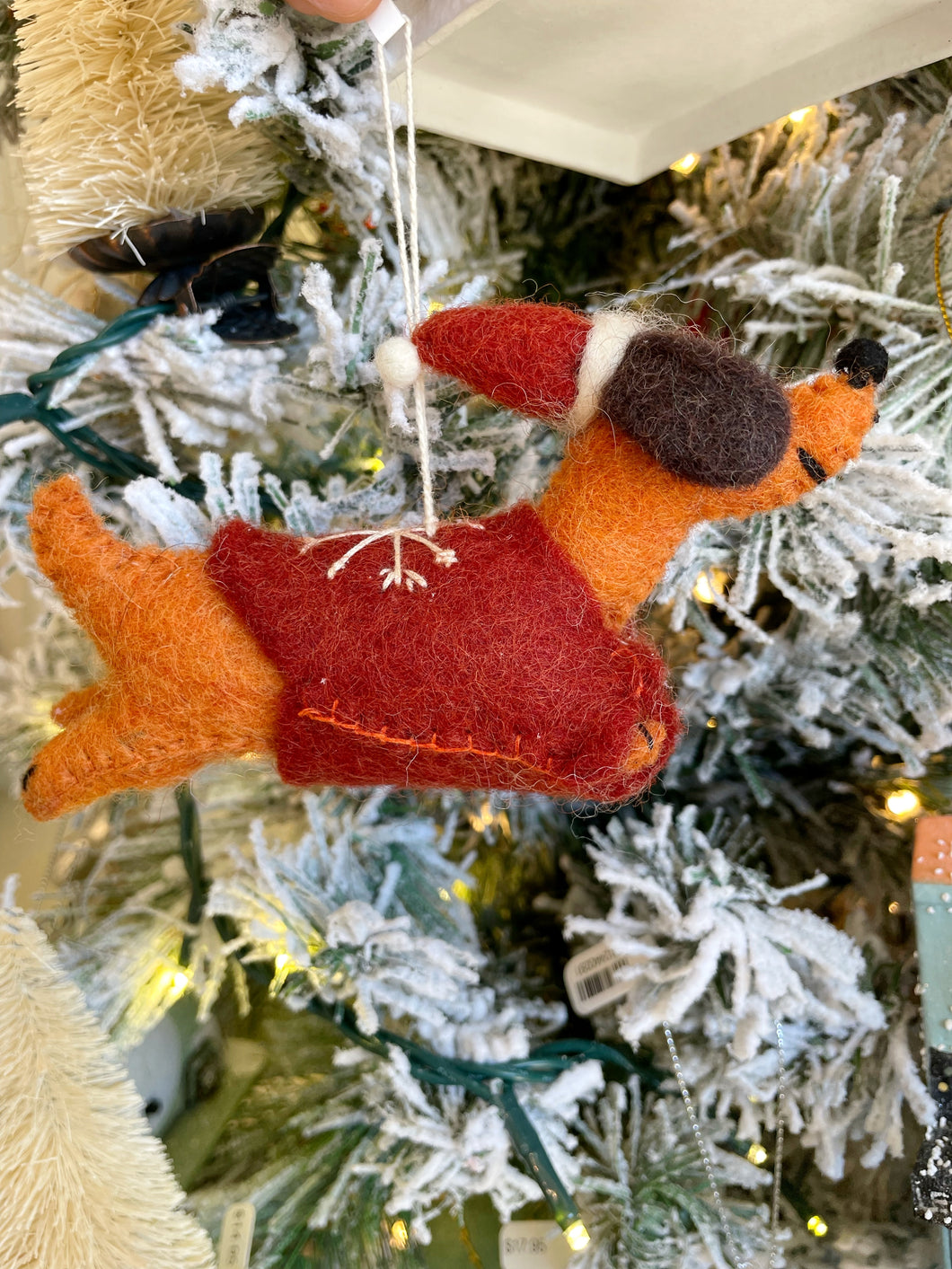 Dachshund in a Sweater Ornament