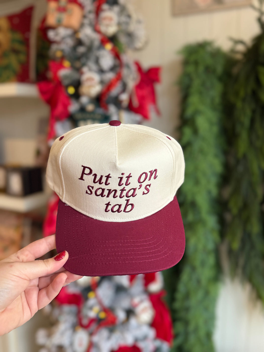 Put it on Santa's Tab Trucker Hat