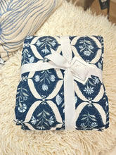 Load image into Gallery viewer, Charlotte Navy Quilt Bedding
