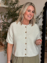 Load image into Gallery viewer, Oatmeal Drop Shoulder Sweater Cardigan
