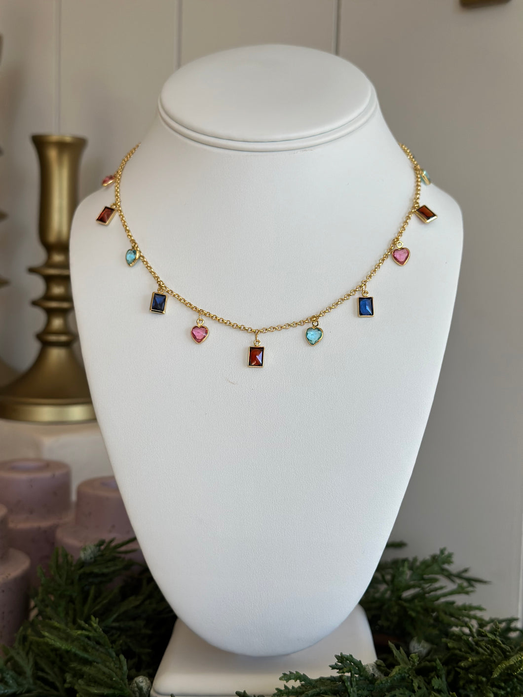 18K Karli Gemstone Necklace