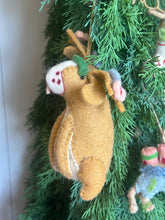 Load image into Gallery viewer, Wool Felt Festive Winter Animal Ornaments
