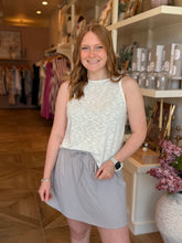 Load image into Gallery viewer, Mocha &amp; Blue Mini Skirt

