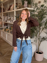 Load image into Gallery viewer, Brown Cotton Gauze Ballet Wrap
