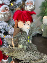 Load image into Gallery viewer, Winter Mice Wool Felt Ornaments
