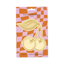 Load image into Gallery viewer, Cherry Brass Bookmark
