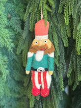 Load image into Gallery viewer, Wool Felt Nutcracker Ornament
