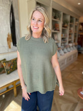 Load image into Gallery viewer, Olive Sleeveless Loose Sweater
