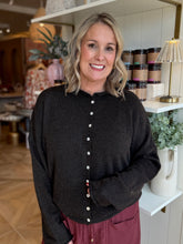 Load image into Gallery viewer, Chocolate Button Down Oversized Cardigan
