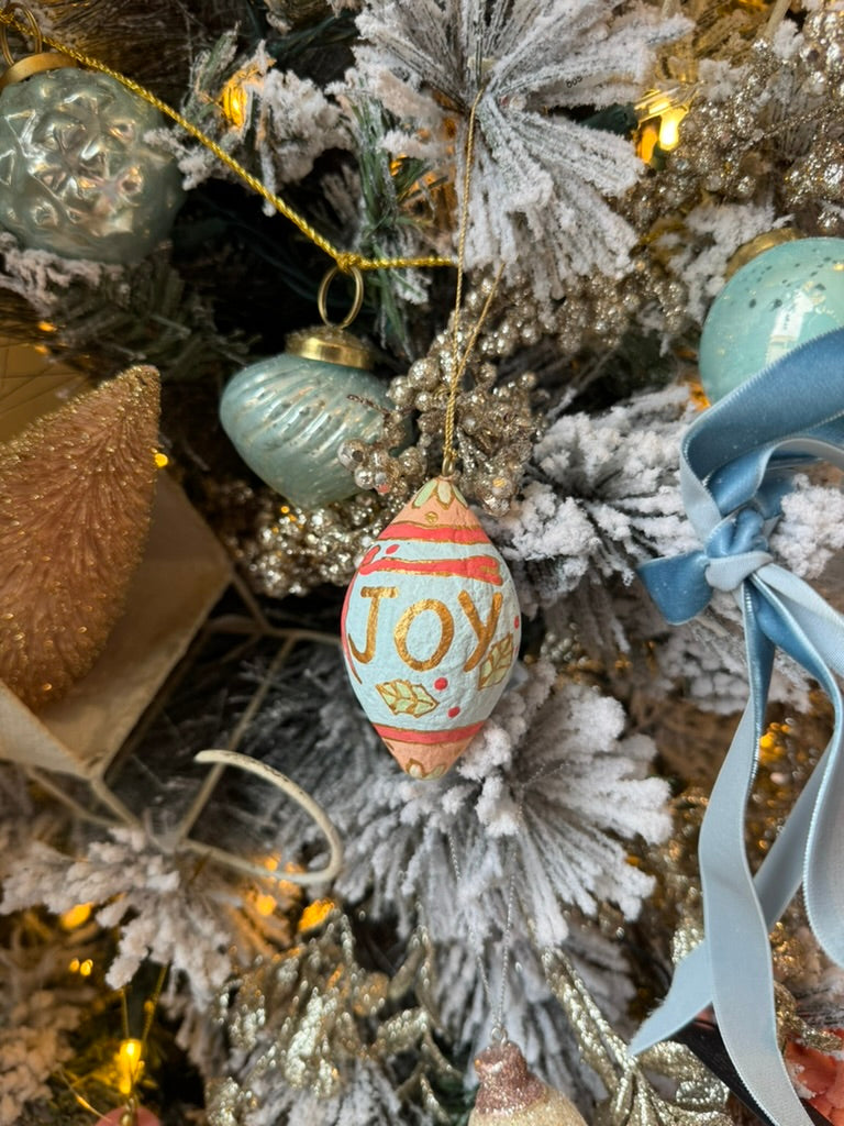 Hand Painted Paper Mache Ornaments