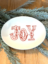 Load image into Gallery viewer, Red &amp; White Oval Mini Plate
