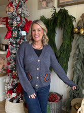 Load image into Gallery viewer, Midnight Horse Graphic Sweater Cardigan
