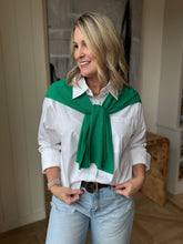 Load image into Gallery viewer, Green Knit Open Vest

