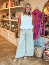 Load image into Gallery viewer, Beige Linen Palazzo Pants
