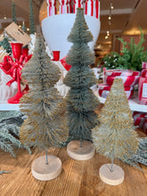 Load image into Gallery viewer, Sage &amp; Gold Glitter Sisal Trees
