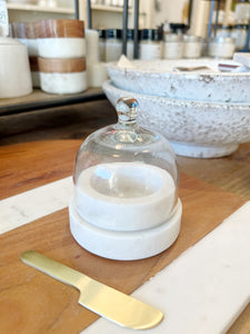 Round Marble Butter Dish