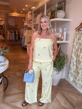 Load image into Gallery viewer, Lemon Polka Dot 2 pc. Pant Set
