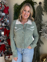 Load image into Gallery viewer, Basil Feather Cardigan
