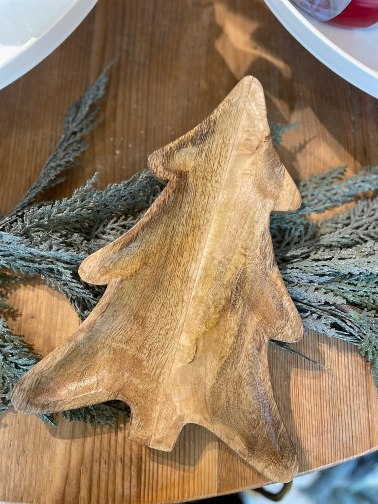 Mango Wood Tree Shaped Tray