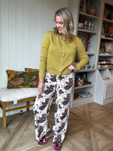 Load image into Gallery viewer, Brown Cowhide Denim Pants
