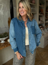 Load image into Gallery viewer, Dark Denim Mix Shirt
