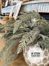 Load image into Gallery viewer, 30&quot; Frosted Glitter Cedar Spray
