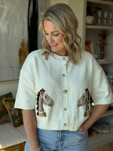 Load image into Gallery viewer, Cream Horse Head Cardigan
