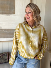 Load image into Gallery viewer, Yellow Stripe Piper Cardigan
